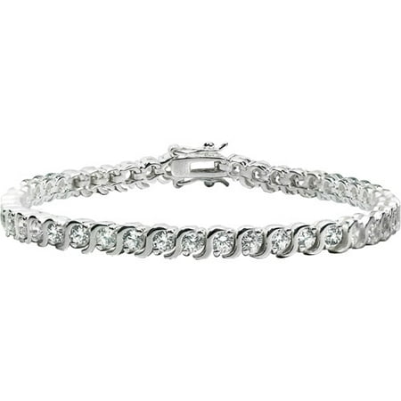 Sterling Silver Tennis Bracelet - Walmart.com