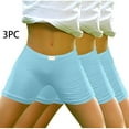 thumbnail image 2 of AJTQTH 3-Pack Summer Shorts for Girls Solid Color Breathable Comfy Short Pants Elastic-Waisted Casual Strectchy Slim Shorts for Sport Home Outdoor Occasions with Appliques 4-5 Years, 2 of 5