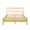 Natural, variant on DRNANLIT Queen Size Bed with Headboard and Footboard, Solid Pine Wood, Walnut Finish - 10 Strong Slats