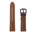 thumbnail image 2 of 22mm ColorB Replacement for Galaxy Watch 4/4 Classic Strap, Two Tone Genuine Leather Watch Strap Sport Replacement Strap for Samsung Galaxy Watch4 4, 2 of 3