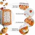 thumbnail image 6 of Shower Curtains for Bathroom-48"x72",Farm Autumn Pumpkins Waterproof Bath Curtain Grommet Shower Curtain Set, 6 of 7