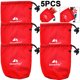 thumbnail image 1 of FLhrweasw Almacenamiento para Kits Senderismo Al Aire Libre Con Hebilla para Cuerda Viento Y Uñas para Acampar (rojo) 5 Uds., 1 of 8