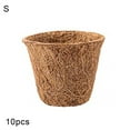 thumbnail image 2 of Ensemble de 10 Pcs Pots de Plantation Portatifs Naturels Biologiques Biodégradables Coupelles de Démarrage de Plantes pour Pépinière Jardin Cour, 2 of 8