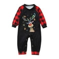 thumbnail image 1 of Christmas Family Pajamas With Santus Deer Print Long Sleeve Design For Family Matching Night Sleeping, 1 of 1