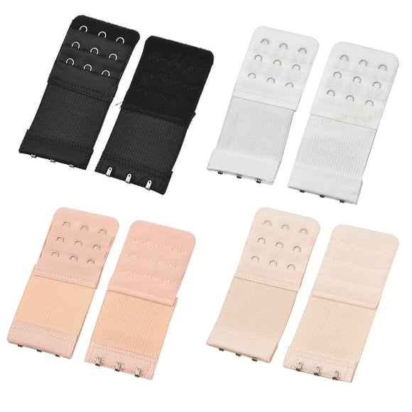 Yeacher 8 Pieces Bra Extenders Brassiere Extension Straps Hooks 3 Hooks Design Portable