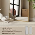 thumbnail image 3 of CuteDAY 76"x 34" Full Length Mirror Arched Standing Floor Mirror Full Body Mirror, Gold, 3 of 7