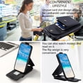 thumbnail image 4 of TECH CIRCLE For Galaxy A32 4G Wallet Case with Card Holder,PU Leather Flip Kickstand Magnetic Clasp Durable Shockproof Protective Phone Case for Samsung Galaxy A32 4G 6.4" 2021,Black, 4 of 6
