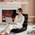 thumbnail image 5 of Alden Design Floor Folding Gaming Sofa with 14 Adjustable Positions, Black, 5 of 10