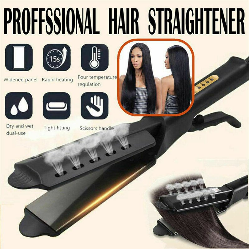 Professional Flat Iron Titanium Hair Straightener with Adjustable