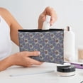 thumbnail image 7 of Zufioo Boho Style Sunflowers Design Print DuPont Paper Portable Toiletry Bag, 8.9x6.5 inch Zippered Hand-held Paper Cosmetic Bag Storage Tool Kit, 7 of 7