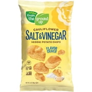 From the Ground Up Salt & Vinegar Cauliflower Potato Chips, 3.5 OZ (Pack of 6)