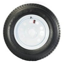 eCustomrim Trailer Tire Rim ST205/75D15 F78-15 205/75-15 Load C 5 Lug White Modular Wheel