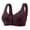 Purple, variant on ZRBYWB Women Plus-Size Printed Front Button Vest Comfort Bra Underwear Women Underwear Wireless Bras