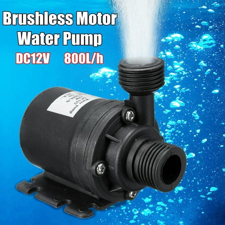 Ultra Quiet Mini DC 12V 800L/H Submersible Water Pump Lift 5M Brushless Motor Water
