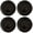 Black Peyton Dinner Place Set of 4, variant on Split P Black Peyton Dinner Plate Set of 4