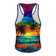 thumbnail image 3 of HaoXianJian Plus Size Mens Graphic Tank Tops Sleeveless Muscle Shirts Beach Hawaiian Coconuts Tree Patriotics Tank Tops Summer Mens Spaghetti Strap Tank Top Crew- Neck Going Out Tops S-4X, 3 of 4