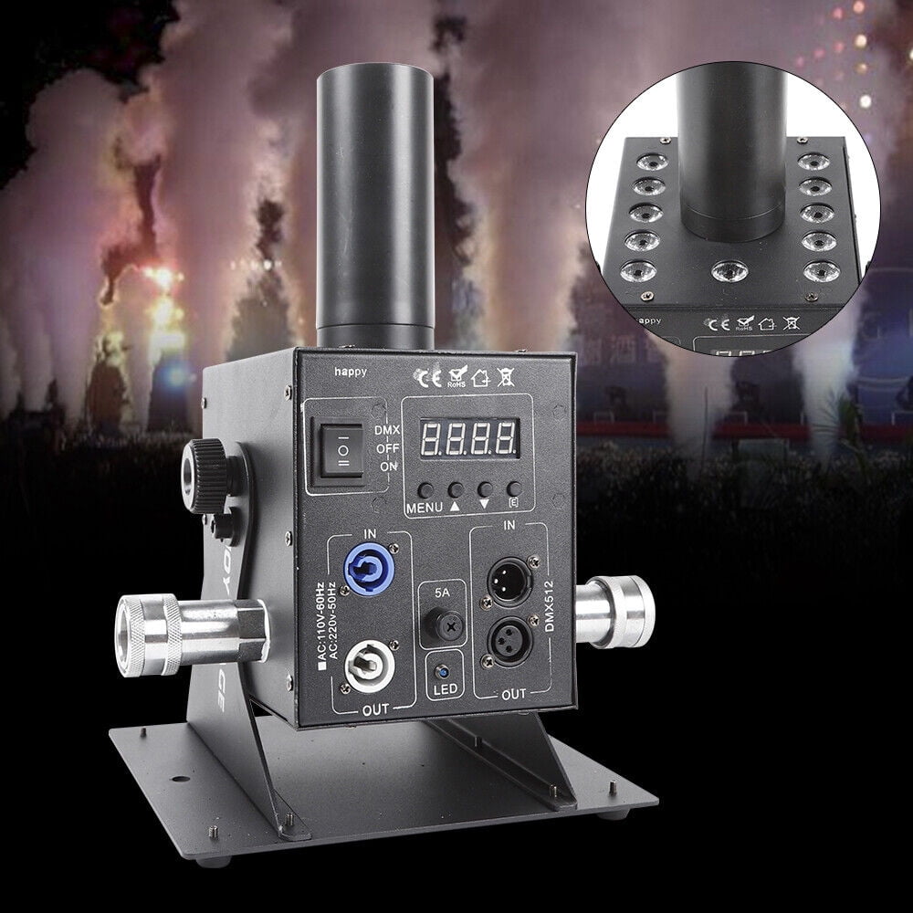 Fichiouy Jet Machine DMX Control for Show Club Party, Black
