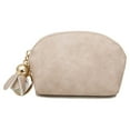 thumbnail image 1 of Guardurnaity Llavero con colgante de cartera para niñas, portátil, para documentos de viaje, pasaporte, almacenamiento de monedas, monedero, Carteras Beige, 1 of 6