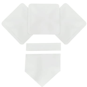 Athletic Works Throw Down Baseball Base Set, White Rubber, 3 lb