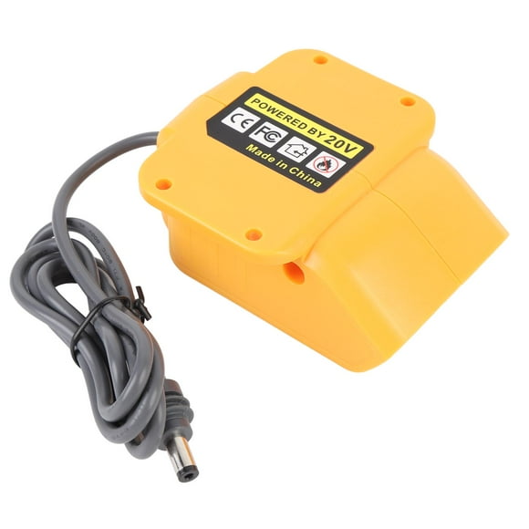 DC Power Cable and Battery Adapter for 18V 20V Battery Plug and Play Charger Adapter to DC Power Cord