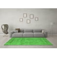 thumbnail image 3 of Ahgly Company Indoor Square Oriental Green Industrial Area Rugs, 3' Square, 3 of 4