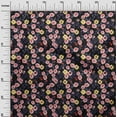 thumbnail image 3 of oneOone Polyester Spandex Black Fabric Floral Sewing Craft Projects Fabric Prints By Yard 56 Inch Wide, 3 of 4