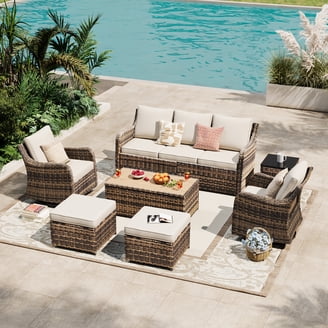 Crosley Furniture Kaplan 3 Pc Outdoor Seating Set With Oatmeal