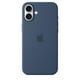 thumbnail image 4 of Funda para teléfono Apple iPhone 16 Plus de silicona con MagSafe, color mezclilla, 4 of 4