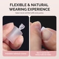 thumbnail image 5 of MelodySusie Square Toe Nail Tips - 300Pcs 15 Sizes Clear Acrylic, Full Matte Full Cover Press on Nails for DIY Extension & Salon Use,Pre-Shaped for Long-Lasting Manicure, 5 of 7