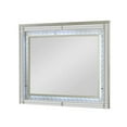 thumbnail image 4 of Benjara Cristo 62 Inch Wide Dresser with Mirror, 6 Drawers, Champagne Cross Pattern, 4 of 5