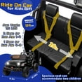 thumbnail image 5 of Track Seven 24V Ride on Truck, 2 Seater Ride on Toy Car for Big Kids, 19.7" Large Wide Seat, 4WD Electric Truck Car with Music, Bluetooth, Light and Searchlight, Max Speed 4.35 mph, Black, 5 of 11