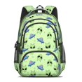 thumbnail image 2 of Alien UFO Pale Green Pattern Cute School Backpack Bag with Padded Back and Adjustable Shoulder Straps 16.9 X 12.6 X 5.9 Inches, 2 of 5
