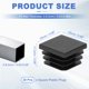 thumbnail image 2 of Uxcell 20Pcs Tapones de plástico cuadrados, 1x1"(25x25mm) se ajusta a 0.03-0.08''(0.8-2mm) grosor de pared, 2 of 6