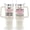 White, variant on Mothers Day 40 oz Tumbler, No.1 Mom Vacuum Insulated Travel Mug with Lid Straw Handle, 40oz Cup Gift from Kids