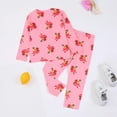 thumbnail image 6 of ATAIKU 3-8Y Toddler and Little Girl Pajamas Set Kids Long Sleeve Tee and Pants Flamingo Sleepwear Girls 2-Piece Jammies, 6 of 10