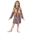 thumbnail image 6 of FORMRS Niños Bathrobe Unisex Hooded Robe Soft Plush Pajamas Sleepwear, Size 2-3T, Futuristic Sun, 6 of 7