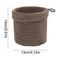 thumbnail image 3 of FeiFu Handwoven Thread Storage Basket Wall Mounted Hanging Organizer for Bedside Desktop Soft Fabric Basket for Small Items and Daily, 3 of 6