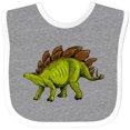 thumbnail image 3 of Inktastic Smiling Stegosaurus Boys or Girls Baby Bib, 3 of 4