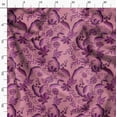 thumbnail image 3 of Soimoi Poly Canvas Purple Fabric By the Yard - 56 Inch Wide - Leaves Pattern Fabric - Botanical and Elegant Designs for Various Uses Printed Fabric, 3 of 6