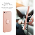 thumbnail image 2 of Case for iPhone 7 Plus iPhone 8 Plus, Slim Liquid Silicone Phone Case with 360 Rotatable Ring Holder Kickstand Fashion Hand Strap with Magnetic Car Mount Shockproof TPU Bumper Cover - Pink, 2 of 15