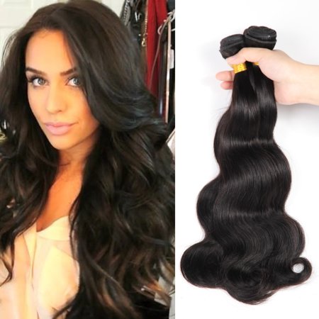 Human Natural Black Curly Hair High Temperature Fibre Unprocessed
