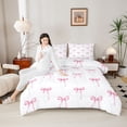 thumbnail image 4 of Castle Fairy Girly Ribbon Bow Full Size Comforter Sets,Stripes Polka Dots Bedding Sets, 4 of 8