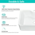 thumbnail image 3 of Aquaterior Rectangle Bathroom Vessel Sink Above Counter Porcelain Ceramic Basin, 3 of 9