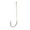Silver, variant on Mustad 10 Piece Saltwater Long Shank Beak Hook (Nickel) - Size 6