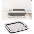 thumbnail image 2 of Collapsible Dish Drying Rack and Drainboard Set Portable Camp Dish Drainer Dinnerware Organizer Dish Rack Foldable Dying Dish Storage Rack for Kitchen Counter RV Camping Accessories, 2 of 5