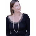 thumbnail image 5 of Femme Jam Classic Cultured Freshwater White Strand Pearl Necklace for Women Jewelry, 5 of 8