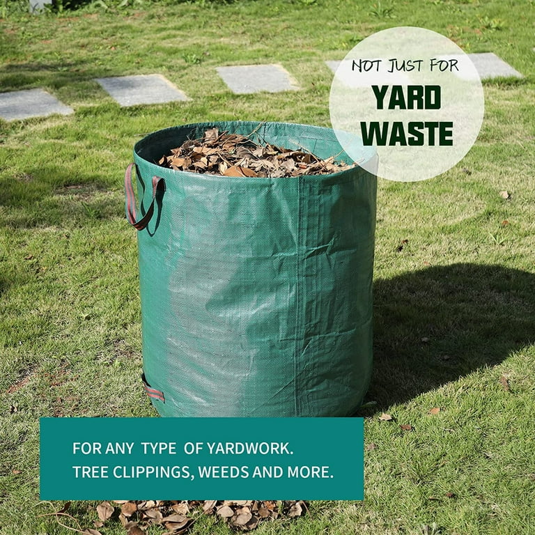 Garden Yard Waste Bags Lawn And Leaf Trash Bag w/ 4 Handles
