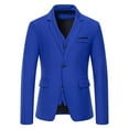 thumbnail image 2 of Hontri Men's Suit Slim Fit , Men's Casual Suit Jackets 1 Button Lightweight Sport Coats Blue Xl, 2 of 8