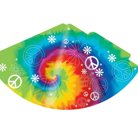 - Child Party Hats Tie Dye Fun 8 Pack Cone Hat