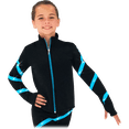 thumbnail image 1 of Chloe Noel JS106P Elite Polartec Spiral Fleece Figure Skating Jacket with Swarovski Crystals, 1 of 1